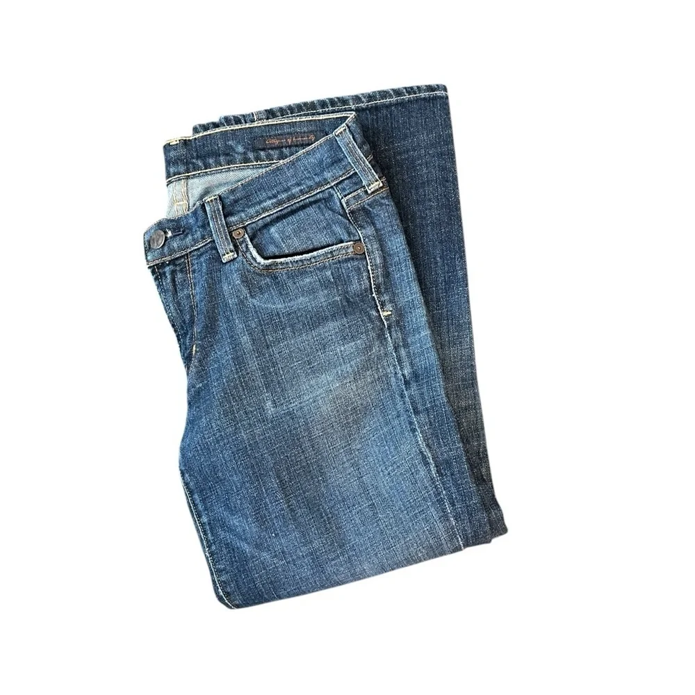 Citizens Of Humanity Kelly # 063 Low Waisted Cropped Stretch Size 27